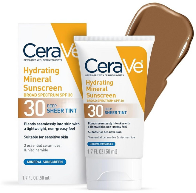 세라비 틴티드 선크림 SPF30 50ml, 1개