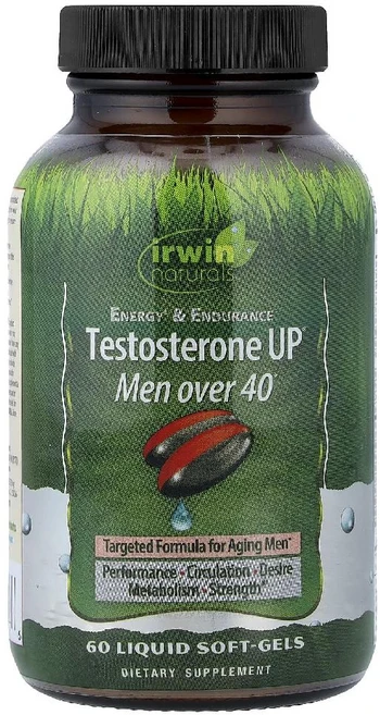 어윈내추럴스 Testosterone UP 40세 이상 남성용 액상 소프트젤 60정, 1개 - 쿠팡