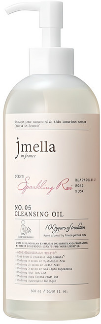 제이멜라 인 프랑스 스파클링 로제 클렌징 오일, 1개, 500ml