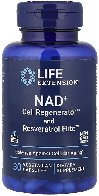 라이프 익스텐션 NAD+Cell 레스베라트롤 베지 캡슐 30정, 1개 - 쿠팡