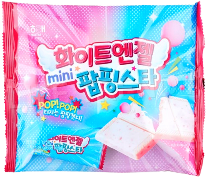 해태 화이트엔젤 미니 팝핑스타, 138g, 1세트
