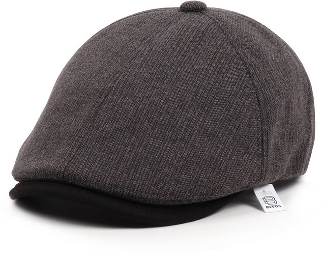 비토스 국내제작 레이온 헤링본 챙포인트 헌팅캡 골프모자 베레모 도리구찌