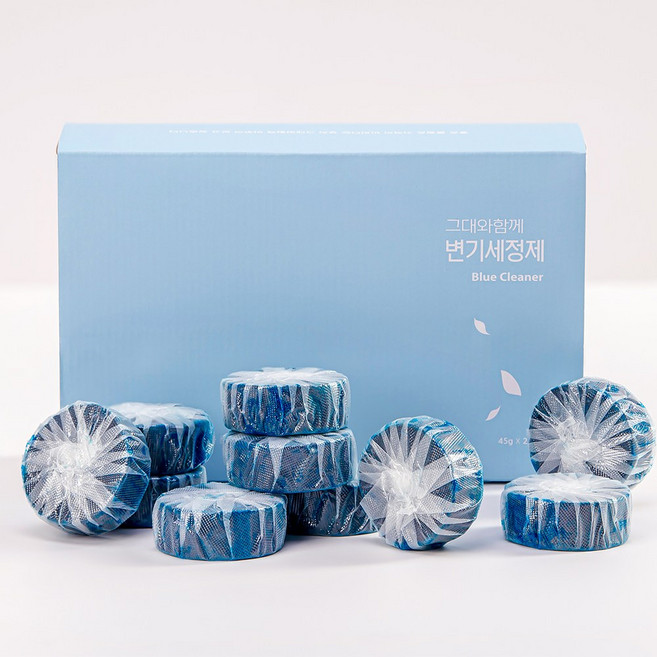 그대와함께 300번 물내리는 변기세정제 프리미엄 1+1, 40개, 45g