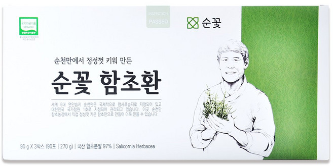 순꽃 함초환 스틱 유기농함초 유기가공식품, 1개, 270g