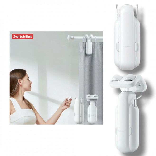 스위치봇 전동 커튼 3 스마트 자동 개폐 커튼 모터 원격 제어 시스템, 1개, 폴형