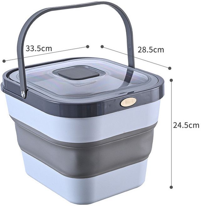 접이식 쌀통 가정용 주방 방충 방습 밀폐 비닐통 쌀통 밀가루 잡곡수납 나노박스 8-10KG, 1개
