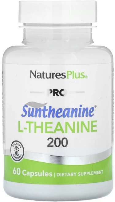 네이처스 플러스 프로 선테아닌 L-테아닌 100mg NaturesPlus Pro Suntheanine L-Theanine 200 100 mg 60정 - 쿠팡