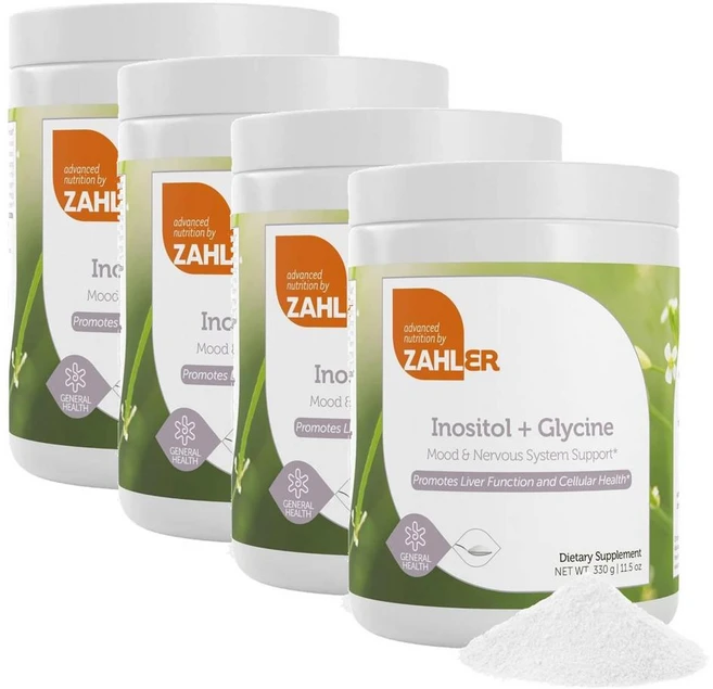 자일러 이노시톨 플러스 글리신 서플리먼트 파우더 Zahler Inositol Glycine, 4개, 330g - 쿠팡