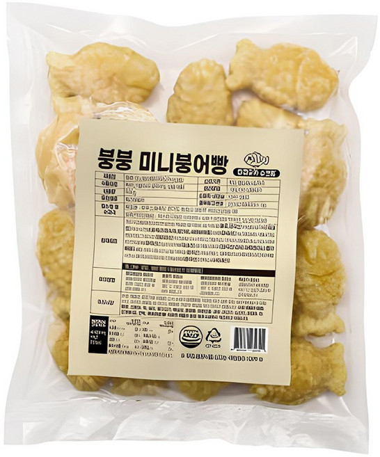 붕붕 미니붕어빵 타피오카 슈크림 500g, 2개