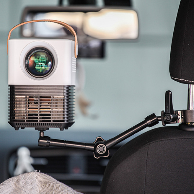 이동식 빔 프로젝터 거치대 삼각대 미니빔스탠드 차량용 브라켓 오토폴 차박용, 폴대_3.6m(블랙), 1개