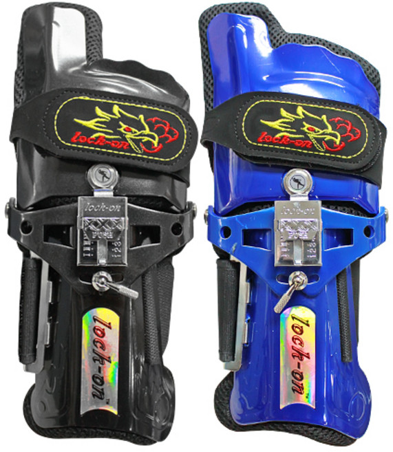 락온 트리플 탈부착 볼링아대 볼링용품 볼링장비, (좌)몽구스, 블랙