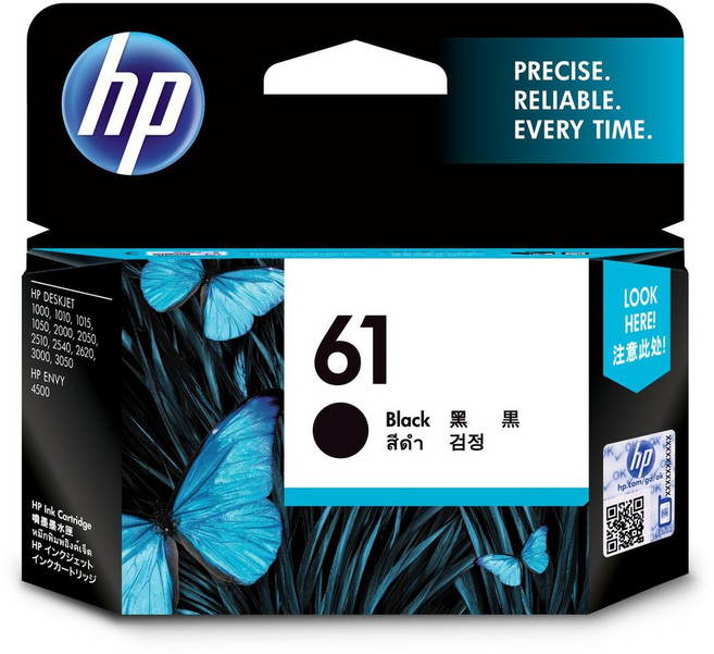 HP 61 墨水匣 CH561WA CH562WA 黑色 彩色 多功能印表機適用, CH561WA 黑色, 1個