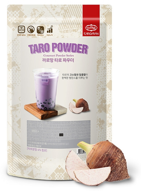까로망 타로 버블티 파우더, 1kg, 1개입, 1개