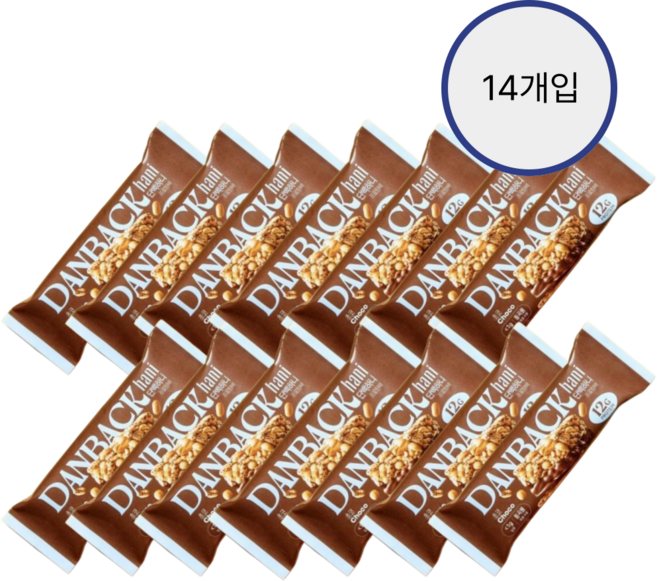 [정희원박사 공동개발]단백하니 프로틴바 초코, 14개, 38g