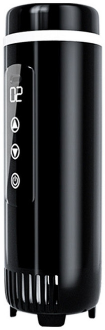 多功能 迷你冰箱 0-18度可調控溫 家用車用兩用 Type-C接口, 黑色-可調節溫度（製冷杯）, 帶包+1萬充電寶胰島素冷藏杯第三代