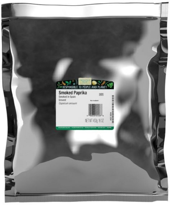 Frontier Coop 파프리카 가루 파우더 프론티어 협동조합 훈제 스페인 1파운드 대용량 봉지 양념, 1개