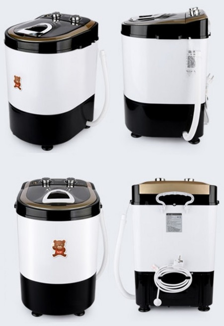 대웅 미니 세탁기 2.5kg 3kg 소형 빨래 수건 양말 아기 옷 걸레 양말 휴앤봇, 01.세탁기 2.5kg_MW25