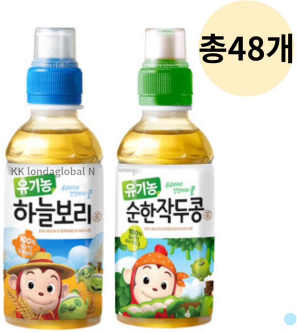 코코몽 유기농 하늘보리 + 순한 작두콩차 총, 1, 1개입, 200ml