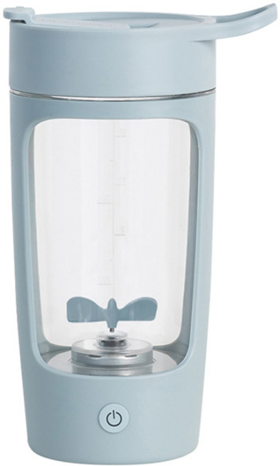 ELEANOR 電動攪拌杯 Tritan材質 Type-C充電 便攜防漏 蛋白粉 奶昔 果汁適用, 天空藍, 1, 650ml