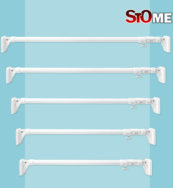 스토움 강력압축봉 옷걸이봉 초강력 옷 행거봉 커튼 압축봉 커튼봉 WB-310 (179cm~310cm), 강력압축봉 310