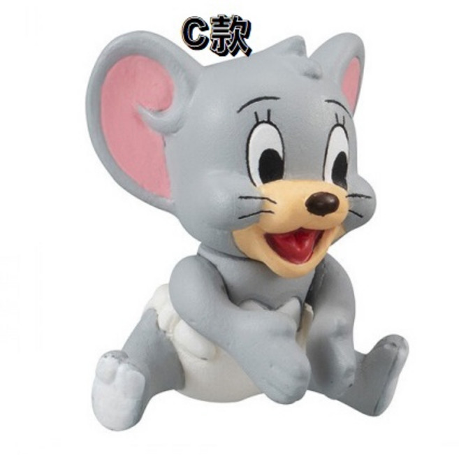 BANDAI 湯姆貓與傑利鼠桌上小物轉蛋, 1個, C款/小不點3Z632