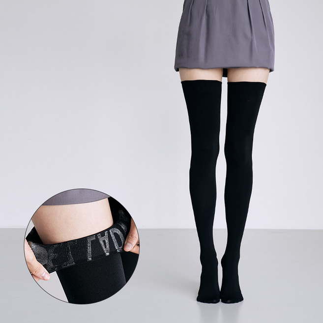 흘러내림 걱정없이 국내생산 80D 밴드 스타킹 1켤레