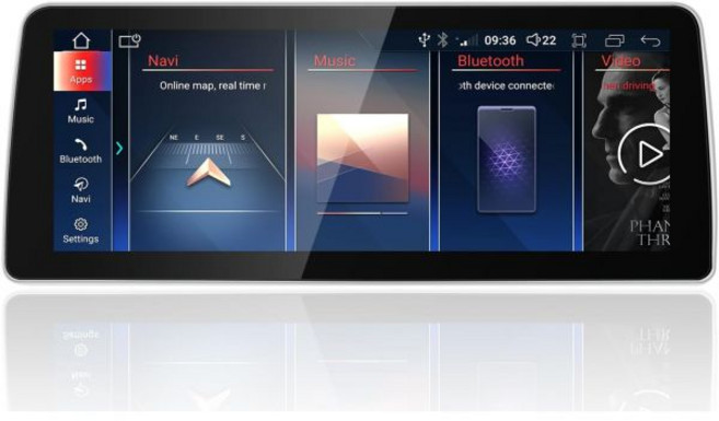 12.3인치 BMW E70 E71 20072010년 CCC 시스템용 카플레이 화면 무선 안드로이드 오토 멀티미디어 차량 라디오 수신기 GPS 내비게이션 1920 720 HD, CIC 4+32GB