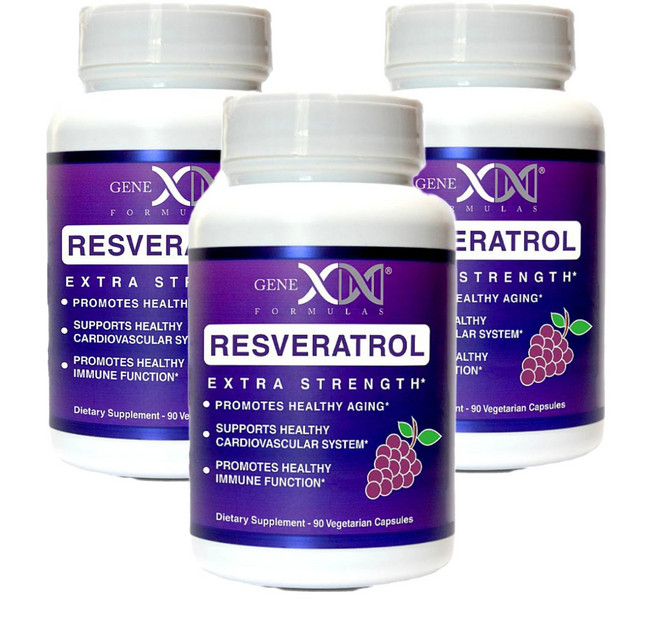Genex Formulas Resveratrol 제넥스포뮬라 레스베라트롤 1500mg 90정 3병, 3개