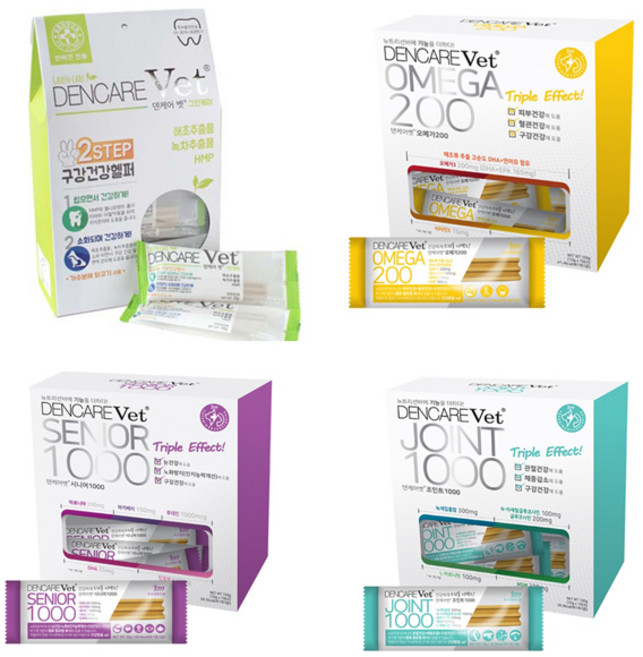 STN 덴케어벳 4종중 택1 오메가 시니어 그린케어 조인트, 30개