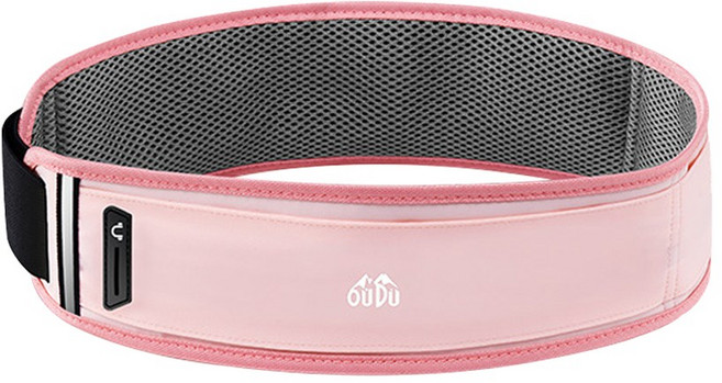 모노치 포러너 플립벨트 벨크로 러닝벨트, 1개, 핑크