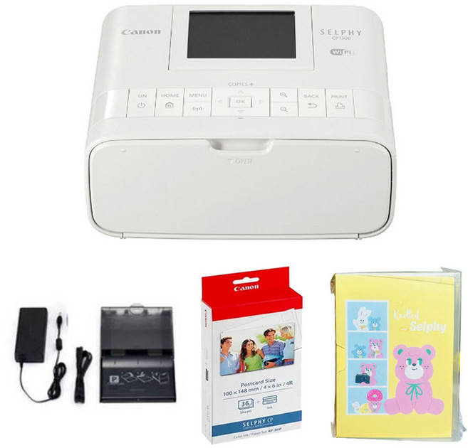 캐논 포토 프린터 SELPHY CP1300 / 보호필름 증정 / BIG, 화이트