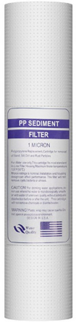 가정용 정수기 10 인치 PP 면 필터 100g 1/5 미크론 침전물 교체 카트리지 RO 역삼투 시스템, 2. 1 Micron 100g, 1개