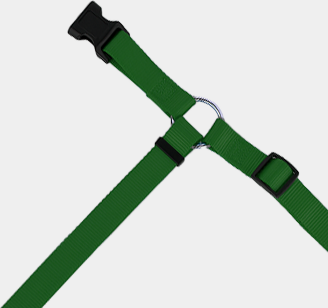 하웃 차량용 자동차 반려동물 강아지 안전 벨트, 그린, 1개, 헤드레스트형