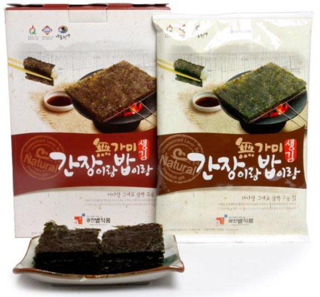 광천별맛김 무가미김 구운김 간장이랑밥이랑 10봉, 12g, 1개