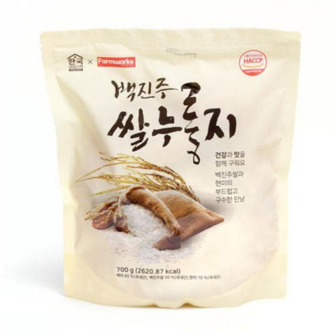 테온셀 안동 백진주쌀 누룽지 700g X 10개입 한국라이스텍, 테온셀 안동 백진주쌀 누룽지 700g X 10개입 한국, 단품, 1개