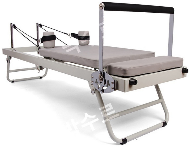 접이식 필라테스 리포머 홈트 하프필라테스 척추교정, 화이트 (리포머 쿠션 별도구매)