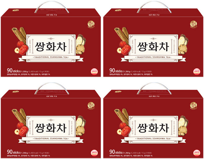 우리차 쌍화차, 15g, 90개입, 4개