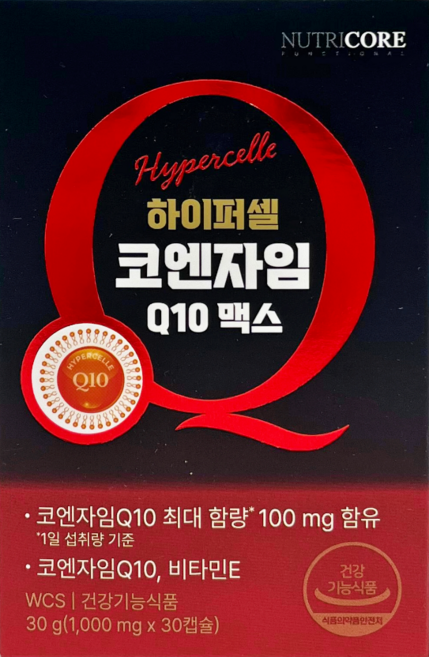 뉴트리코어 하이퍼셀 코엔자임Q10 맥스 30정, 30g, 1개