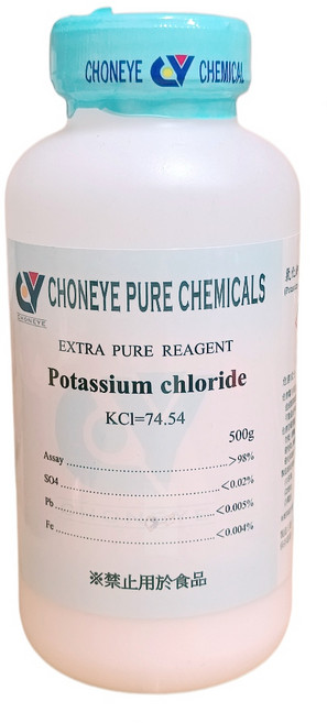 正勤 氯化鉀 試藥級 500克, 1個