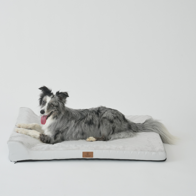 강아지 마약방석 방수 세탁 가능한 커버 미끄럼방지 소형견 중형견 대형견 애견 쿠션 푹신한 사계절 반려동물 펫방석, 그레이, 1개