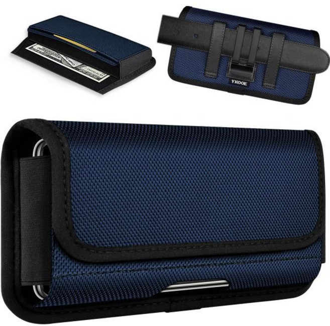 17 16 15 14 13 12 및 프로 모델 갤럭시 S25 S24 S23 S22 S21 남성용 휴대폰 벨트 홀더 블랙 - L과 호환됩니다