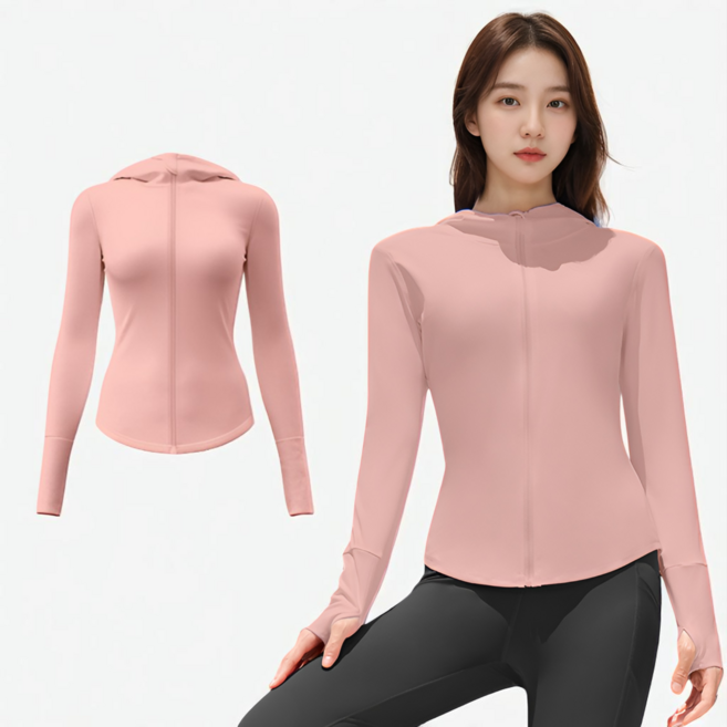 에이프릴랩스 자외선 차단 글러브 슬리브 타입 집업 후드 점퍼 자켓