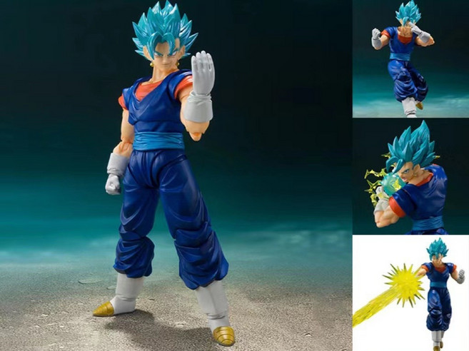 드래곤볼 슈퍼 베지터 관절 가동 액션 모형 16cm SHF 피규어, 1개