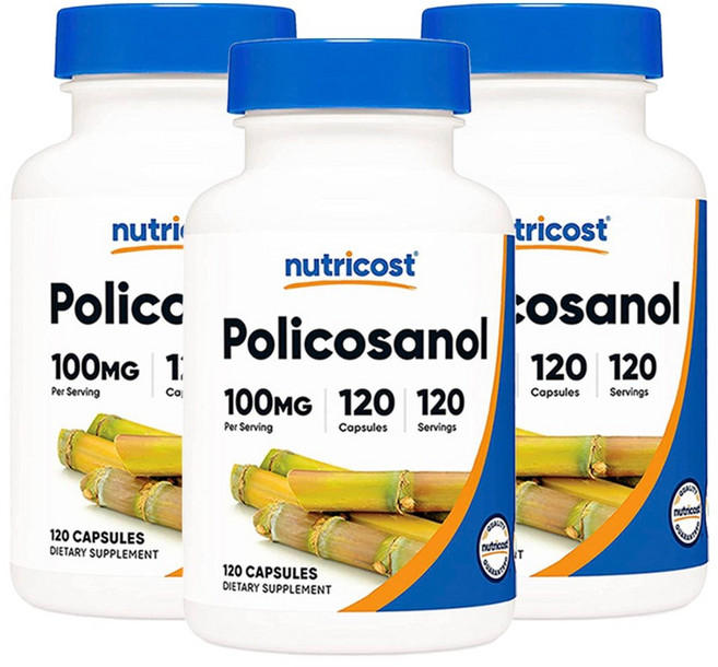 뉴트리코스트 폴리코사놀 100mg 캡슐, 120정, 3개
