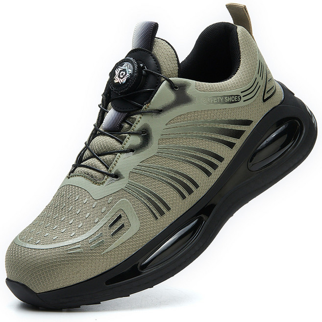 오늘특가 Frokom 경량 안전화 남자 다이얼 안전화 발볼넓은 미끄럼방지 작업화 4인치