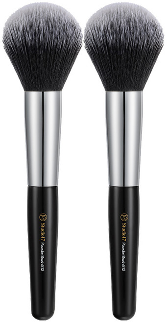 스튜디오17 파우더 브러쉬x2개 아티스트 고급 메이크업 뷰티소품, 2개, 53mmx171mm