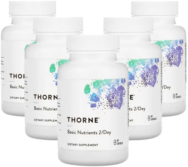 쏜 리서치 기본 영양소 2/데이 60캡슐, 60정, 5개 - 쿠팡