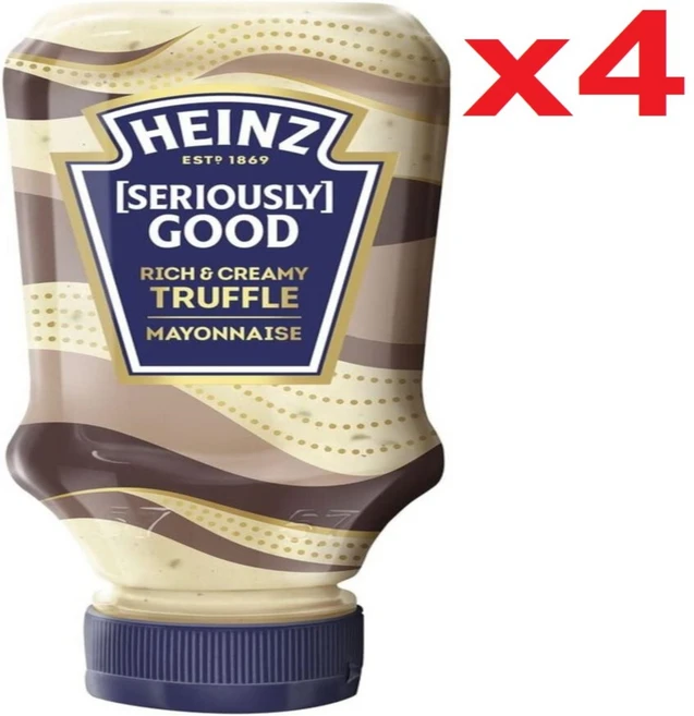 4개입 헤인즈 시리어슬리 굿 트러플 마요네즈 220ML Heinz Seriously Good Truffle Mayo Mayonnaise, 4팩 - 쿠팡