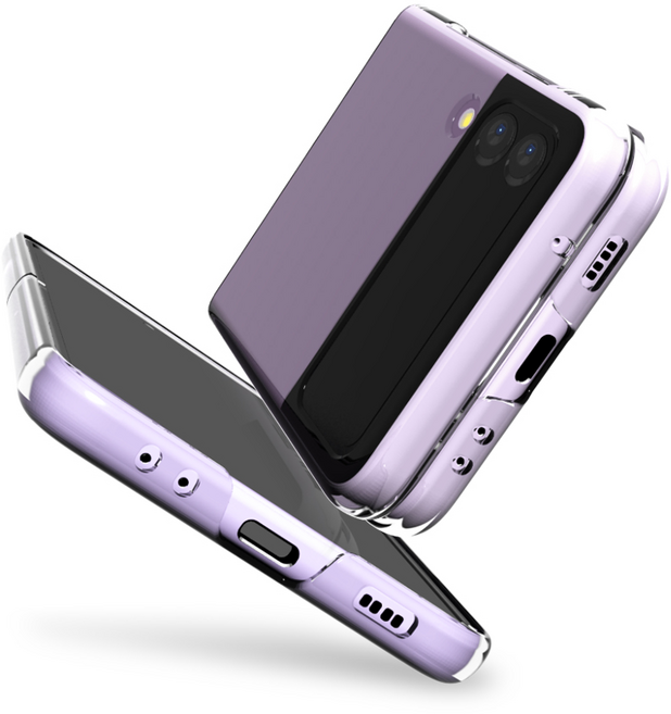 5세컨즈 갤럭시 Z플립3 스키니 클리어 하드 케이스