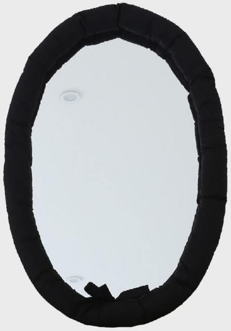 미호미두_MIHOMIDU Black Cushion mirror 블랙 쿠션 거울 타원형